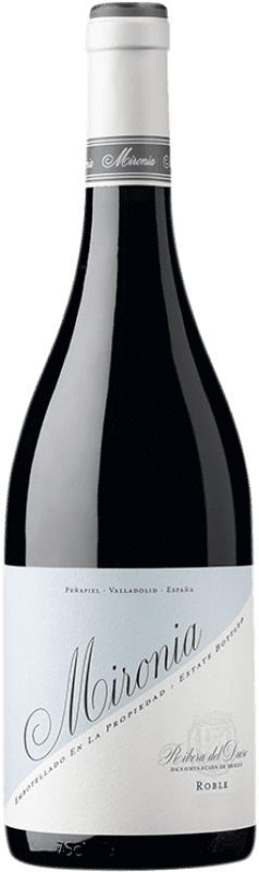 14,95 € Spedizione Gratuita | Vino Rosso Peñafiel Mironia Rovere D.O. Ribera del Duero Castilla y León Spagna Tempranillo, Merlot Bottiglia 75 cl
