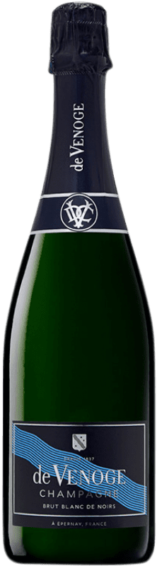 52,95 € Бесплатная доставка | Белое игристое De Venoge Blanc de Noirs брют A.O.C. Champagne шампанское Франция Pinot Black, Pinot Meunier бутылка 75 cl