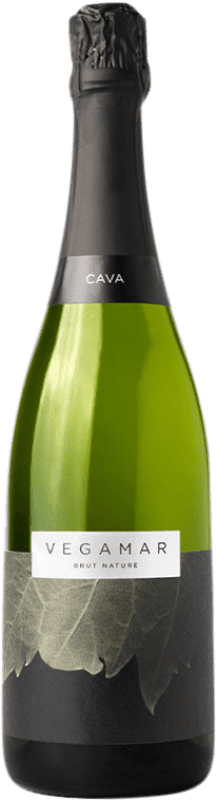 16,95 € Spedizione Gratuita | Spumante bianco Vegamar Brut Nature D.O. Cava Catalogna Spagna Macabeo, Chardonnay Bottiglia 75 cl