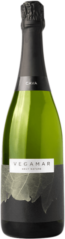 16,95 € 免费送货 | 白起泡酒 Vegamar Brut Nature D.O. Cava 加泰罗尼亚 西班牙 Macabeo, Chardonnay 瓶子 75 cl