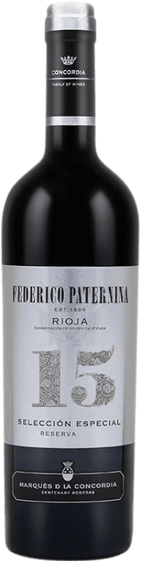 13,95 € Envoi gratuit | Vin rouge Paternina Selección Especial Réserve D.O.Ca. Rioja La Rioja Espagne Tempranillo, Grenache Bouteille 75 cl