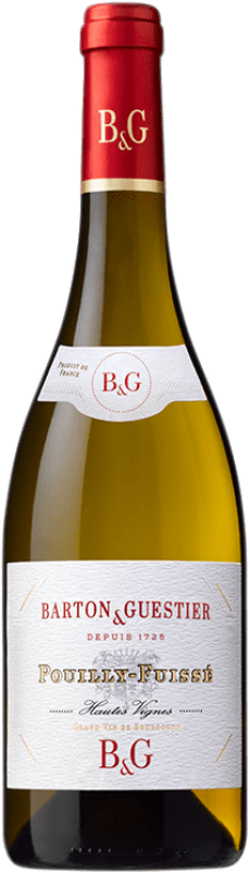 38,95 € Envio grátis | Vinho branco Barton & Guestier B&G Passeport Crianza A.O.C. Pouilly-Fuissé Borgonha França Chardonnay Garrafa 75 cl