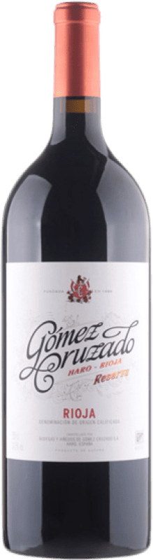 51,95 € Envio grátis | Vinho tinto Gómez Cruzado Reserva D.O.Ca. Rioja La Rioja Espanha Tempranillo, Grenache, Graciano Garrafa Magnum 1,5 L