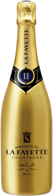 46,95 € 免费送货 | 白起泡酒 Bodegas Riojanas Marquis de La Fayette 香槟 A.O.C. Champagne 香槟酒 法国 Pinot Black, Chardonnay 瓶子 75 cl