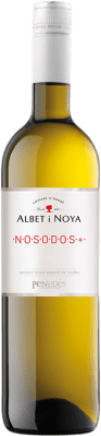 9,95 € Envío gratis | Vino blanco Albet i Noya Nosodos+ D.O. Penedès Cataluña España Xarel·lo Botella 75 cl