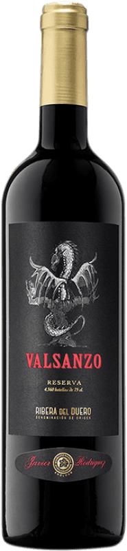 21,95 € Kostenloser Versand | Rotwein Rodríguez & Sanzo Vall Sanzo Reserve D.O. Ribera del Duero Kastilien und León Spanien Tempranillo Flasche 75 cl