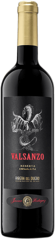 22,95 € Envoi gratuit | Vin Rouge Rodríguez & Sanzo Vall Sanzo Réserve D.O. Ribera del Duero Castille et Leon Espagne Tempranillo 75 cl