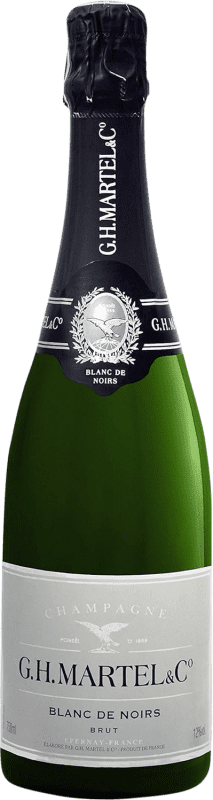 73,95 € 免费送货 | 白起泡酒 G.H. Martel Brut — 起泡酒 干型 Blanc de Noirs A.O.C. Champagne 香槟酒 法国 Chardonnay — 莎当妮, Pinot Meunier — 黑皮诺·莫尼耶 瓶装 75 cl