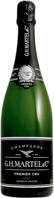 58,95 € Бесплатная доставка | Белое игристое G.H. Martel Premier Cru брют A.O.C. Champagne шампанское Франция Pinot Black, Chardonnay бутылка 75 cl
