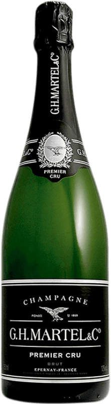 61,95 € 免费送货 | 白起泡酒 G.H. Martel Brut — 起泡酒 干型 1er Premier Cru A.O.C. Champagne 香槟酒 法国 Pinot Noir — 黑皮诺, Chardonnay — 莎当妮 瓶装 75 cl