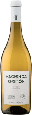 19,95 € 免费送货 | 白酒 Hacienda Grimón Blanco 年轻的 D.O.Ca. Rioja 拉里奥哈 西班牙 Viura 瓶子 75 cl