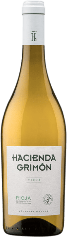 19,95 € Envío gratis | Vino blanco Hacienda Grimón Blanco Joven D.O.Ca. Rioja La Rioja España Viura Botella 75 cl