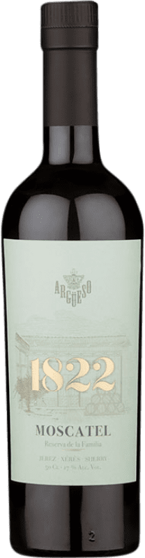17,95 € Kostenloser Versand | Süßer Wein Argüeso 1822 D.O. Jerez-Xérès-Sherry Andalusien Spanien Muscat von Alexandria Medium Flasche 50 cl