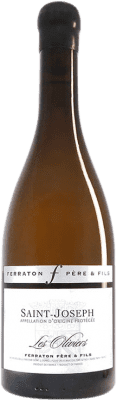 66,95 € Бесплатная доставка | Белое вино Ferraton Père Les Oliviers Blanc старения A.O.C. Saint-Joseph Франция Roussanne, Marsanne бутылка 75 cl