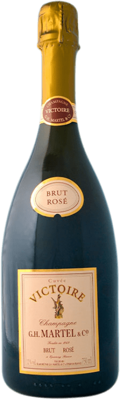 78,95 € Envio grátis | Espumante rosé G.H. Martel Victoire Rosé Cuvée Brut A.O.C. Champagne Champagne França Pinot Preto, Chardonnay Garrafa 75 cl