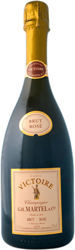 75,95 € Free Shipping | Rosé sparkling G.H. Martel Victoire Rosé Cuvée Brut A.O.C. Champagne Champagne France Pinot Black, Chardonnay Bottle 75 cl