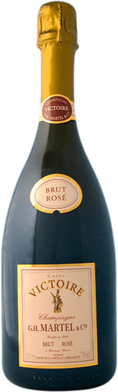78,95 € Spedizione Gratuita | Spumante rosato G.H. Martel Cuvée Victoire Rosé Brut A.O.C. Champagne champagne Francia Pinot Nero, Chardonnay Bottiglia 75 cl