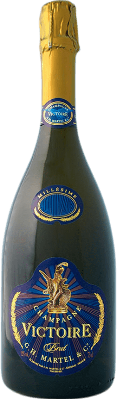 94,95 € Бесплатная доставка | Белое игристое G.H. Martel Cuvée Victoire Millésimé A.O.C. Champagne шампанское Франция Pinot Black, Chardonnay бутылка 75 cl
