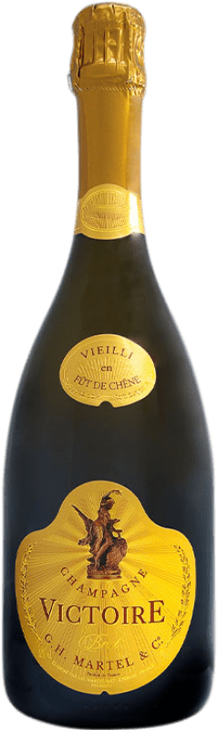 109,95 € 送料無料 | 白スパークリングワイン G.H. Martel Victoire Fût de Chêne Cuvée A.O.C. Champagne シャンパン フランス Pinot Black, Chardonnay ボトル 75 cl
