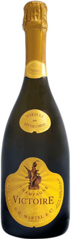 115,95 € Kostenloser Versand | Weißer Sekt G.H. Martel Victoire Fût de Chêne Cuvée A.O.C. Champagne Champagner Frankreich Spätburgunder, Chardonnay Flasche 75 cl