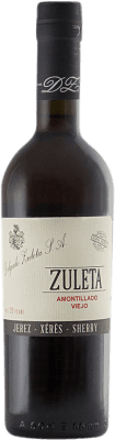 48,95 € Бесплатная доставка | Крепленое вино Delgado Zuleta Amontillado Viejo VOS D.O. Jerez-Xérès-Sherry Андалусия Испания Palomino Fino бутылка Medium 50 cl