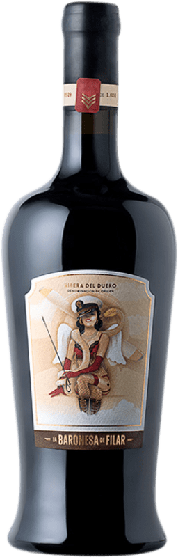 62,95 € Envio grátis | Vinho tinto Peñafiel Baronesa de Filar D.O. Ribera del Duero Castela e Leão Espanha Tempranillo Garrafa 75 cl