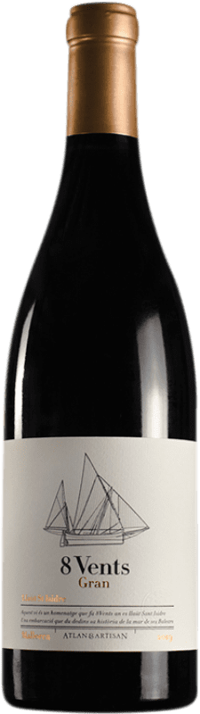 35,95 € Бесплатная доставка | Красное вино Atlan & Artisan 8 Vents I.G.P. Vi de la Terra de Mallorca Майорка Испания Merlot — Мерло, Cabernet Sauvignon — Каберне Совиньон, Callet — Каллет, Mantonegro — Мантонегро Бутылка 75 cl