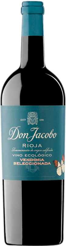 8,95 € Spedizione Gratuita | Vino rosso Corral Cuadrado Don Jacobo Vendimia Seleccionada D.O.Ca. Rioja La Rioja Spagna Tempranillo Bottiglia 75 cl