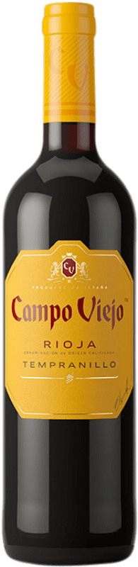 8,95 € Spedizione Gratuita | Vino rosso Campo Viejo D.O.Ca. Rioja La Rioja Spagna Tempranillo Bottiglia 75 cl