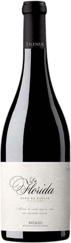 18,95 € Free Shipping | Red wine Estefanía Tilenus La Florida Aged D.O. Bierzo Castilla y León Spain Mencía Bottle 75 cl