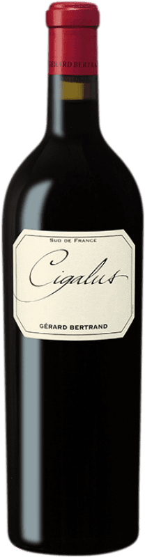 31,95 € 免费送货 | 红酒 Gérard Bertrand Cigalus I.G.P. Vin de Pays d'Oc 朗格多克 - 鲁西荣 法国 Merlot, Syrah, Grenache, Cabernet Sauvignon, Cabernet Franc 瓶子 75 cl