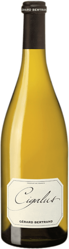 46,95 € Envio grátis | Vinho branco Gérard Bertrand Cigalus Blanc I.G.P. Vin de Pays d'Oc Languedoque-Rossilhão França Viognier, Chardonnay, Sauvignon Branca Biológico Garrafa 75 cl
