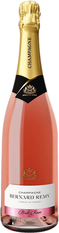 42,95 € Kostenloser Versand | Rosé Sekt Bernard Remy Rosé A.O.C. Champagne Champagner Frankreich Spätburgunder, Chardonnay, Pinot Meunier Flasche 75 cl