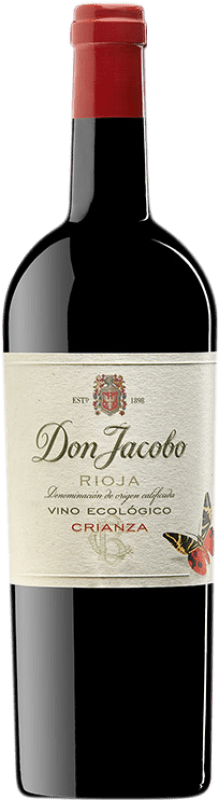 13,95 € Envoi gratuit | Vin rouge Corral Cuadrado Don Jacobo Ecológico Crianza D.O.Ca. Rioja La Rioja Espagne Tempranillo, Grenache Bouteille 75 cl