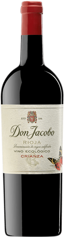 10,95 € Spedizione Gratuita | Vino rosso Corral Cuadrado Don Jacobo Ecológico Crianza D.O.Ca. Rioja La Rioja Spagna Tempranillo, Grenache Bottiglia 75 cl