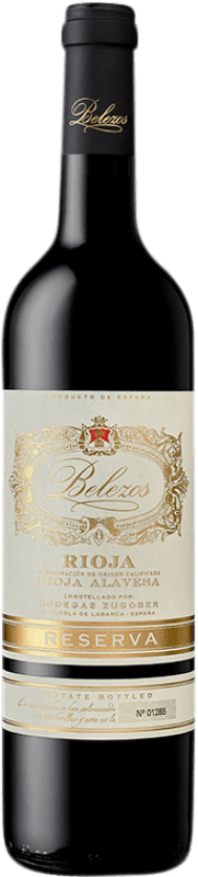 27,95 € Kostenloser Versand | Rotwein Zugober Belezos Reserve — Gereift D.O.Ca. Rioja La Rioja Spanien Tempranillo, Graciano, Mazuelo Flasche 75 cl