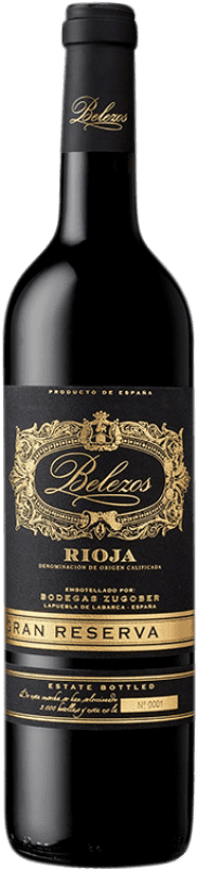 35,95 € Free Shipping | Red Wine Zugober Belezos Grand Reserve — Long Barrel-Aged D.O.Ca. Rioja The Rioja Spain Tempranillo, Graciano, Mazuelo Bottle 75 cl