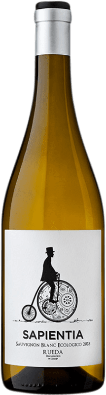 13,95 € Envio grátis | Vinho branco Lagar de Moha Sapientia Ecológico D.O. Rueda Castela e Leão Espanha Sauvignon Branca Garrafa 75 cl