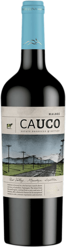 19,95 € Free Shipping | Red wine Andeluna Cauco I.G. Valle de Uco Uco Valley Argentina Malbec Bottle 75 cl