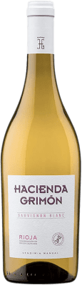16,95 € Бесплатная доставка | Белое вино Hacienda Grimón молодое D.O.Ca. Rioja Ла-Риоха Испания Sauvignon — Совиньон 75 cl