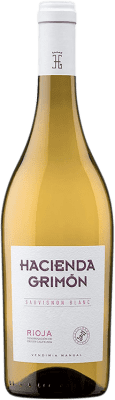 19,95 € Envoi gratuit | Vin blanc Hacienda Grimón Blanco Jeune D.O.Ca. Rioja La Rioja Espagne Sauvignon Blanc Bouteille 75 cl