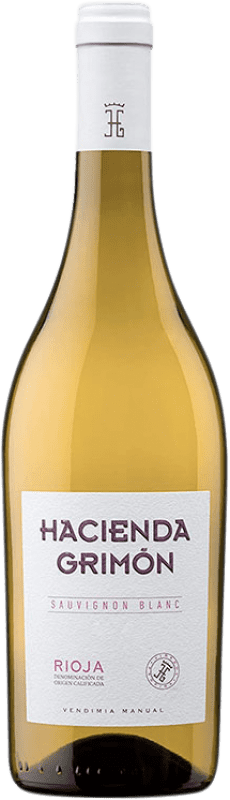 19,95 € Envío gratis | Vino blanco Hacienda Grimón Blanco Joven D.O.Ca. Rioja La Rioja España Sauvignon Blanca Botella 75 cl