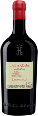 49,95 € Envio grátis | Vinho tinto Hacienda Grimón Labarona Reserva D.O.Ca. Rioja La Rioja Espanha Tempranillo, Graciano Garrafa 75 cl