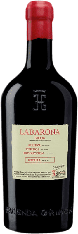 51,95 € Бесплатная доставка | Красное вино Hacienda Grimón Labarona Резерв D.O.Ca. Rioja Ла-Риоха Испания Tempranillo, Graciano бутылка 75 cl