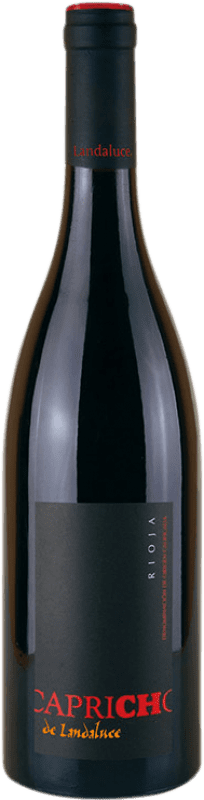 25,95 € Spedizione Gratuita | Vino rosso Landaluce Capricho Crianza D.O.Ca. Rioja Paese Basco Spagna Tempranillo Bottiglia 75 cl