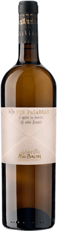 28,95 € 免费送货 | 白酒 CastroBrey Sin Palabras 6 Meses de Barrica D.O. Rías Baixas 加利西亚 西班牙 Albariño 瓶子 75 cl