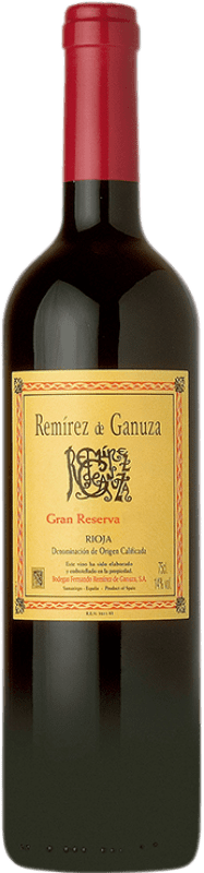 172,95 € Spedizione Gratuita | Vino rosso Remírez de Ganuza Gran Riserva 1994 D.O.Ca. Rioja La Rioja Spagna Tempranillo, Graciano, Viura, Malvasía Bottiglia 75 cl