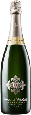 12,95 € Kostenloser Versand | Weißer Sekt Segura Viudas Brut Nature Große Reserve — Lange Reifung D.O. Cava Katalonien Spanien Macabeo, Chardonnay 75 cl