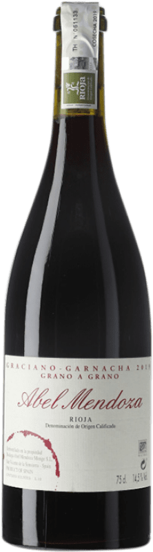 59,95 € 送料無料 | 赤ワイン Abel Mendoza Grano a Grano 高齢者 D.O.Ca. Rioja ラ・リオハ スペイン Grenache, Graciano ボトル 75 cl