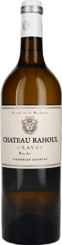 13,95 € Envío gratis | Vino Blanco Château Rahoul A.O.C. Graves Burdeos Francia Sémillon, Sauvignon 75 cl